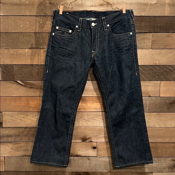 True Religion Men's Bobby Denim Jeans in Dark Indigo